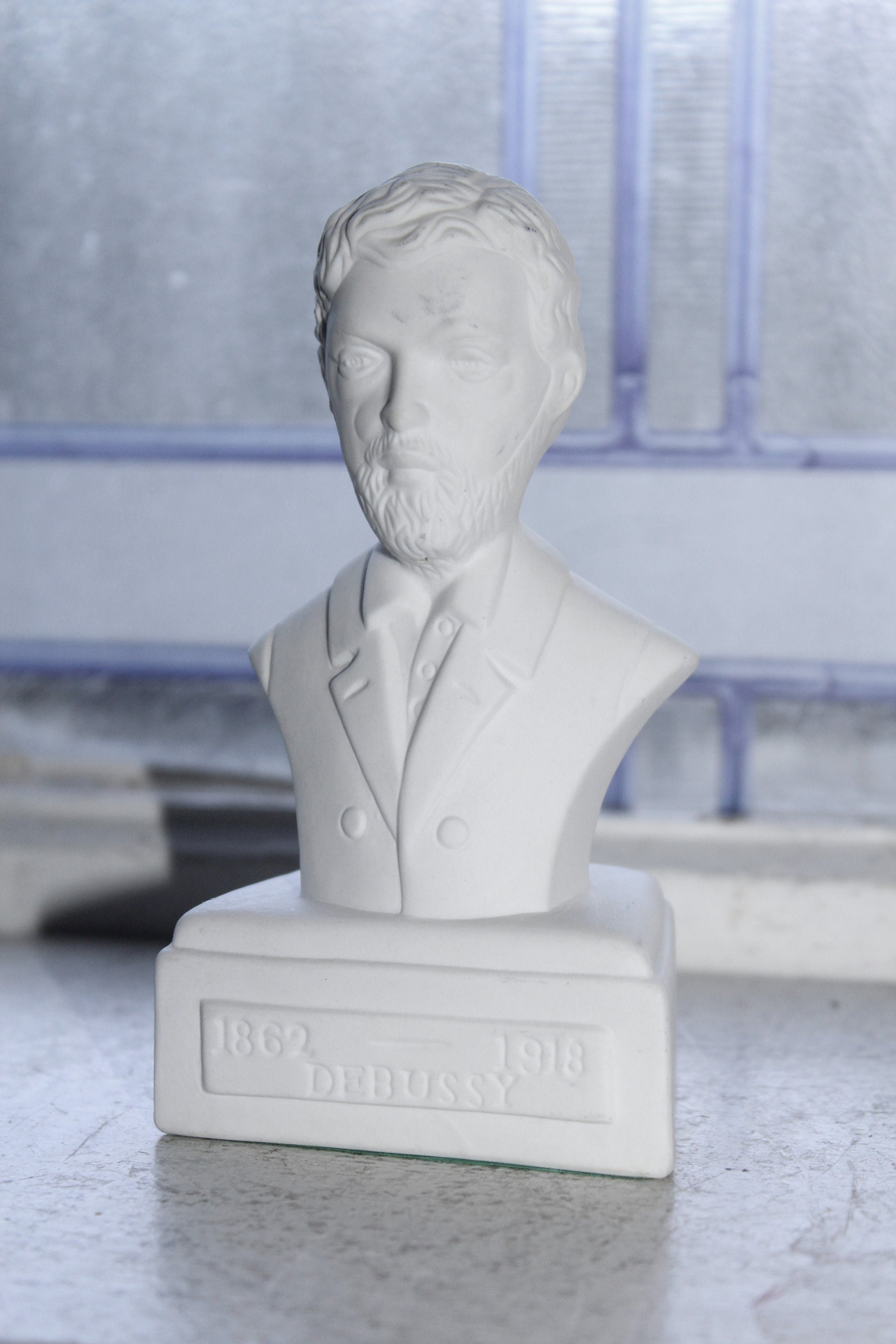 Vintage Classical Music Statue Bust of Debussy Willis Music Co