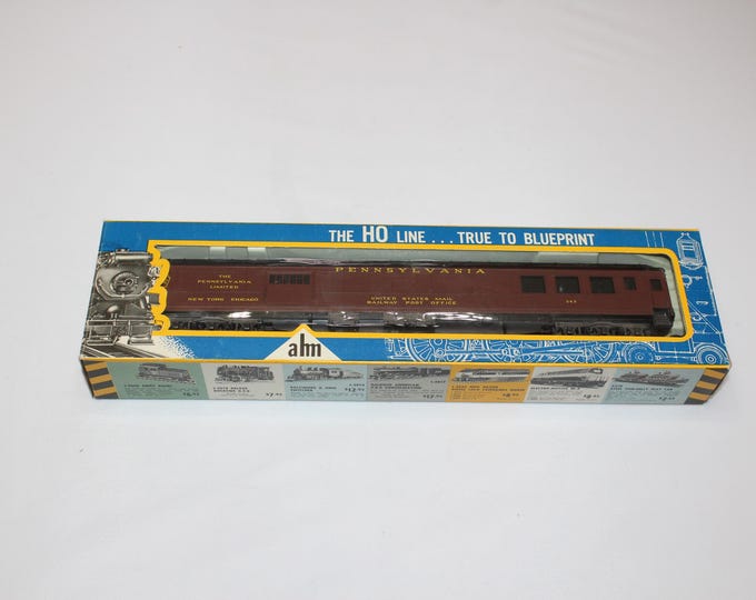 Vintage AHM HO Scale Rivarossi PRR 1935 Coach Train Car 6423