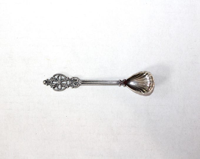 Vintage Silverplate Kings Cross and Shell Demitasse Spoon Norway
