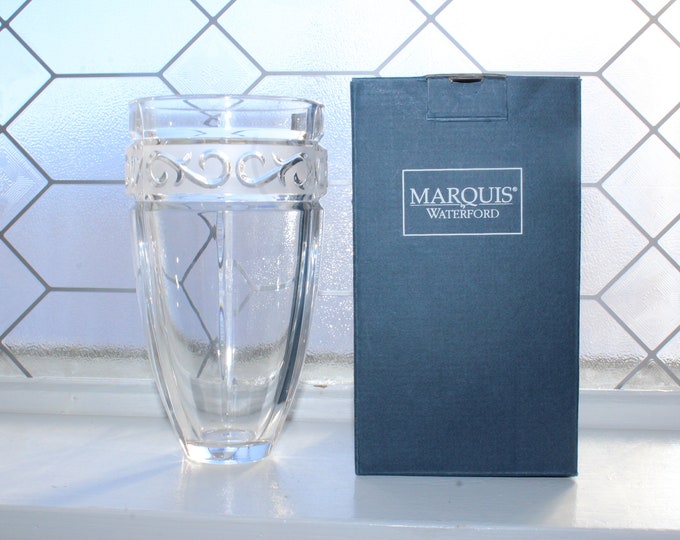 Waterford Crystal Arabesque Vase with Box