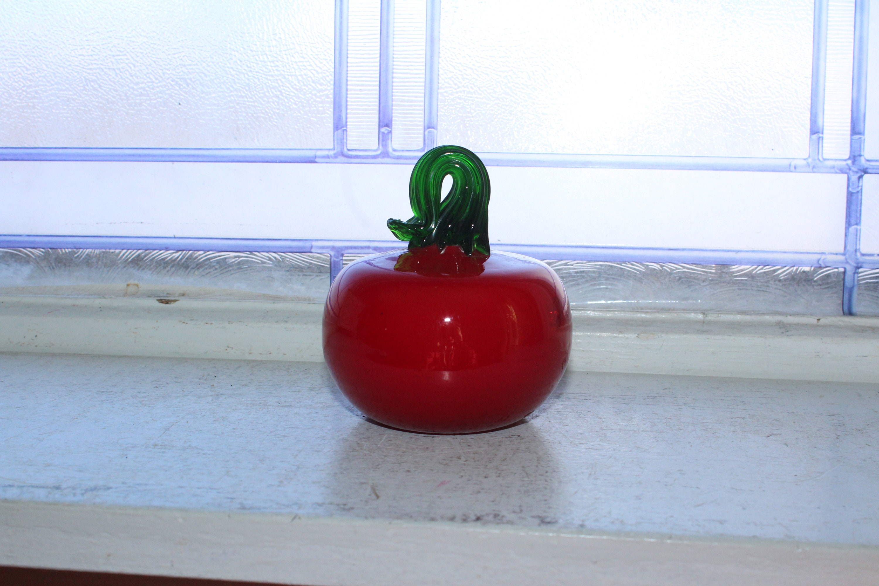 Vintage Murano Glass Tomato Fruit Vegetable Handblown