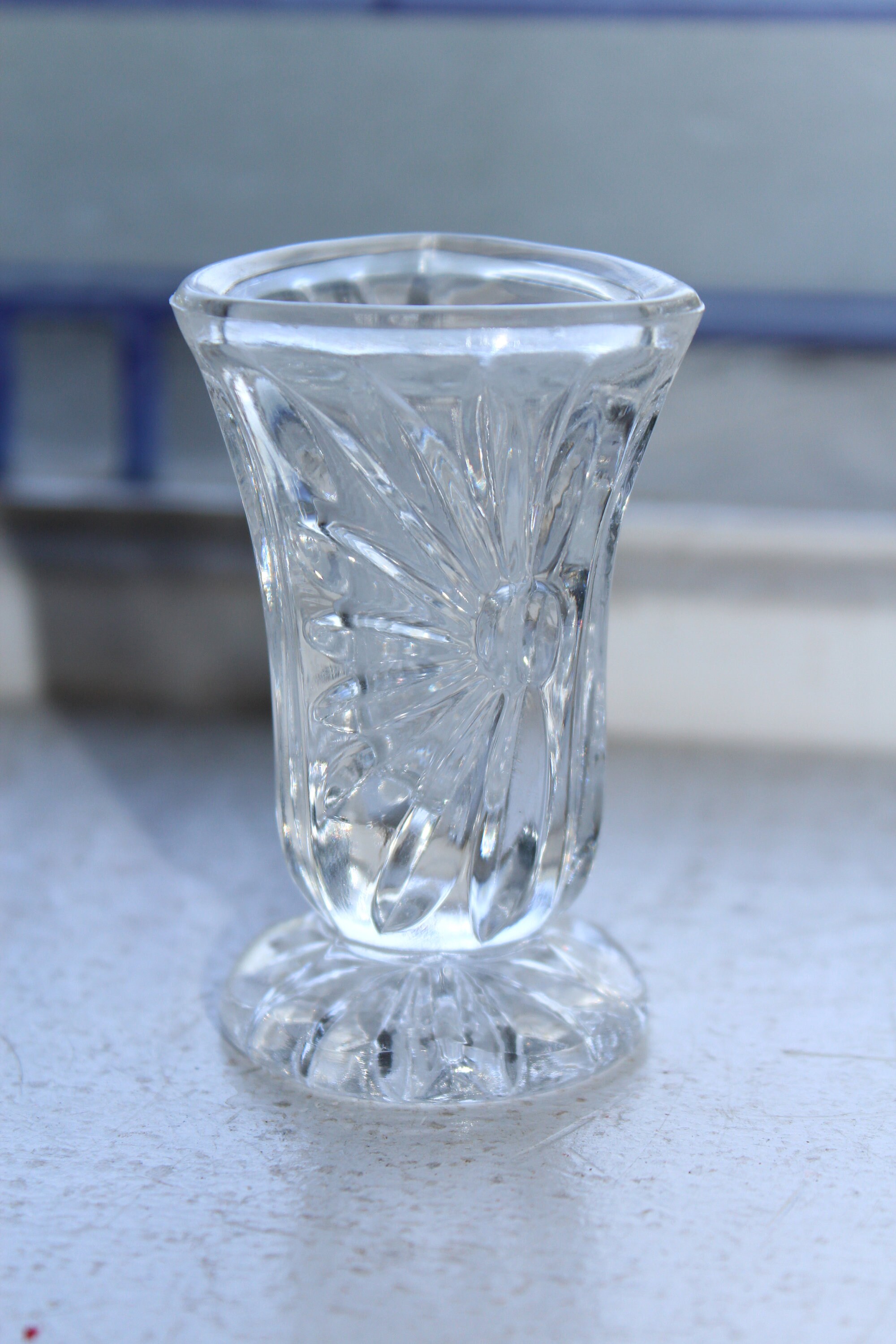Vintage Pressed Glass Toothpick Holder