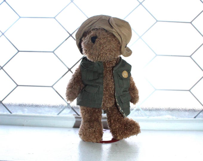 Boyds Bears Opie Fishalot Teddy Bear with Tag and Stand