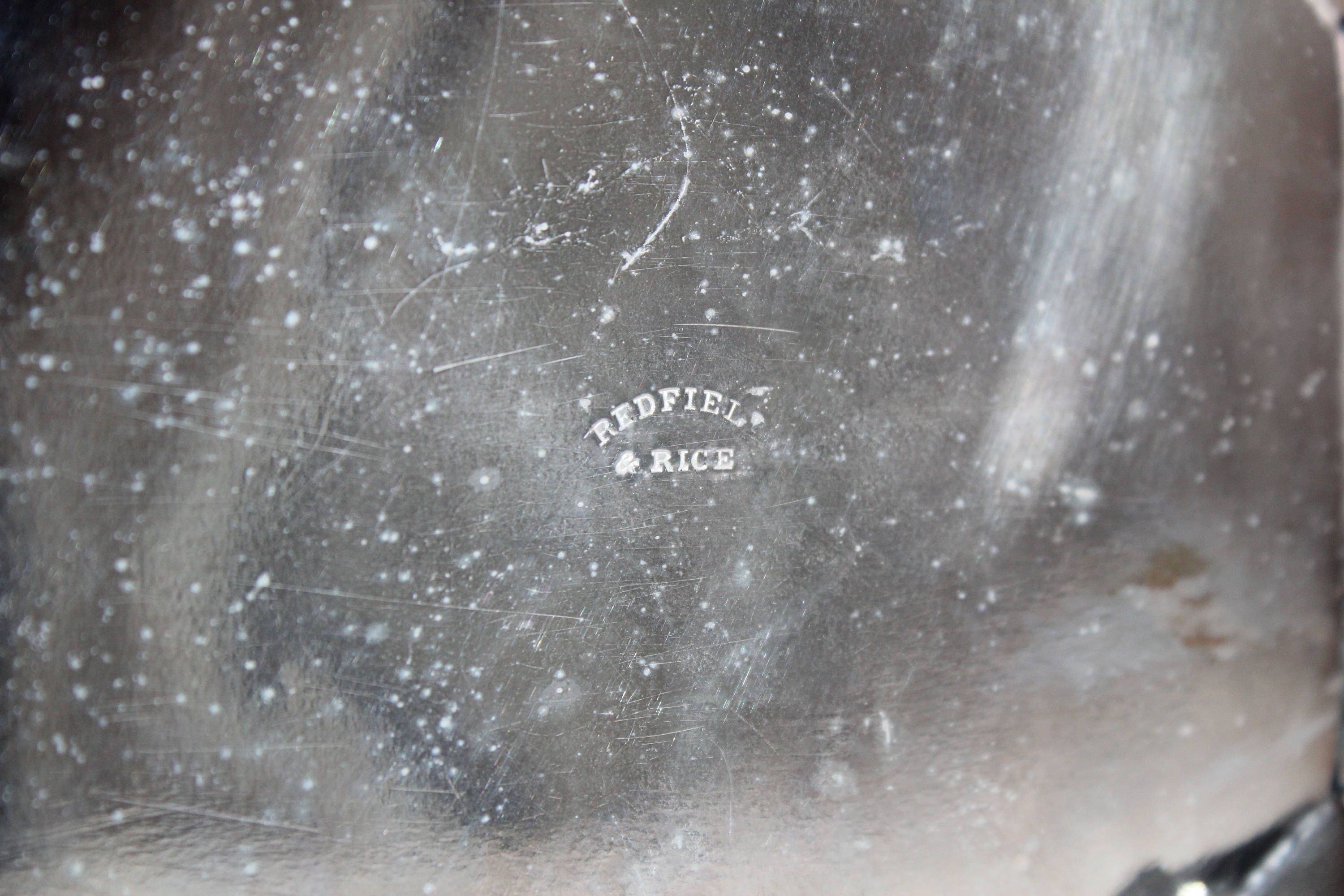 Antique Silverplate Sardine Box Redfield & Rice Circa 1860s Fish Finial