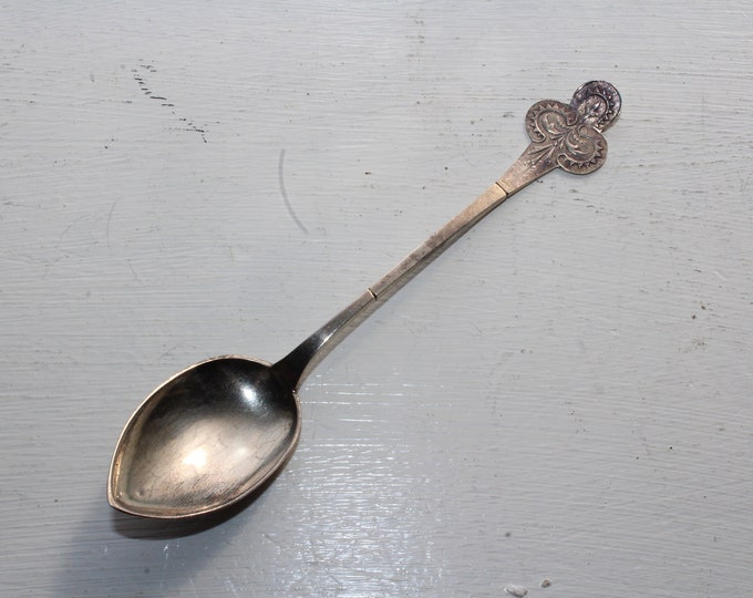 Antique 830 Solid Silver Fruit Spoon Norway Martin Soma