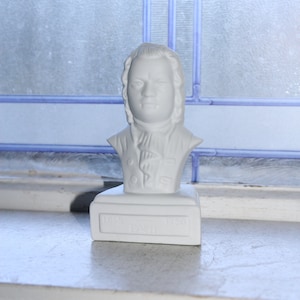 Statuette musique classique vintage buste de Bach Willis Music Co