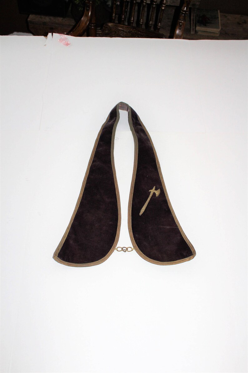 Antique Odd Fellows Sash Masonic Halloween Rennaissance Costume Wizard