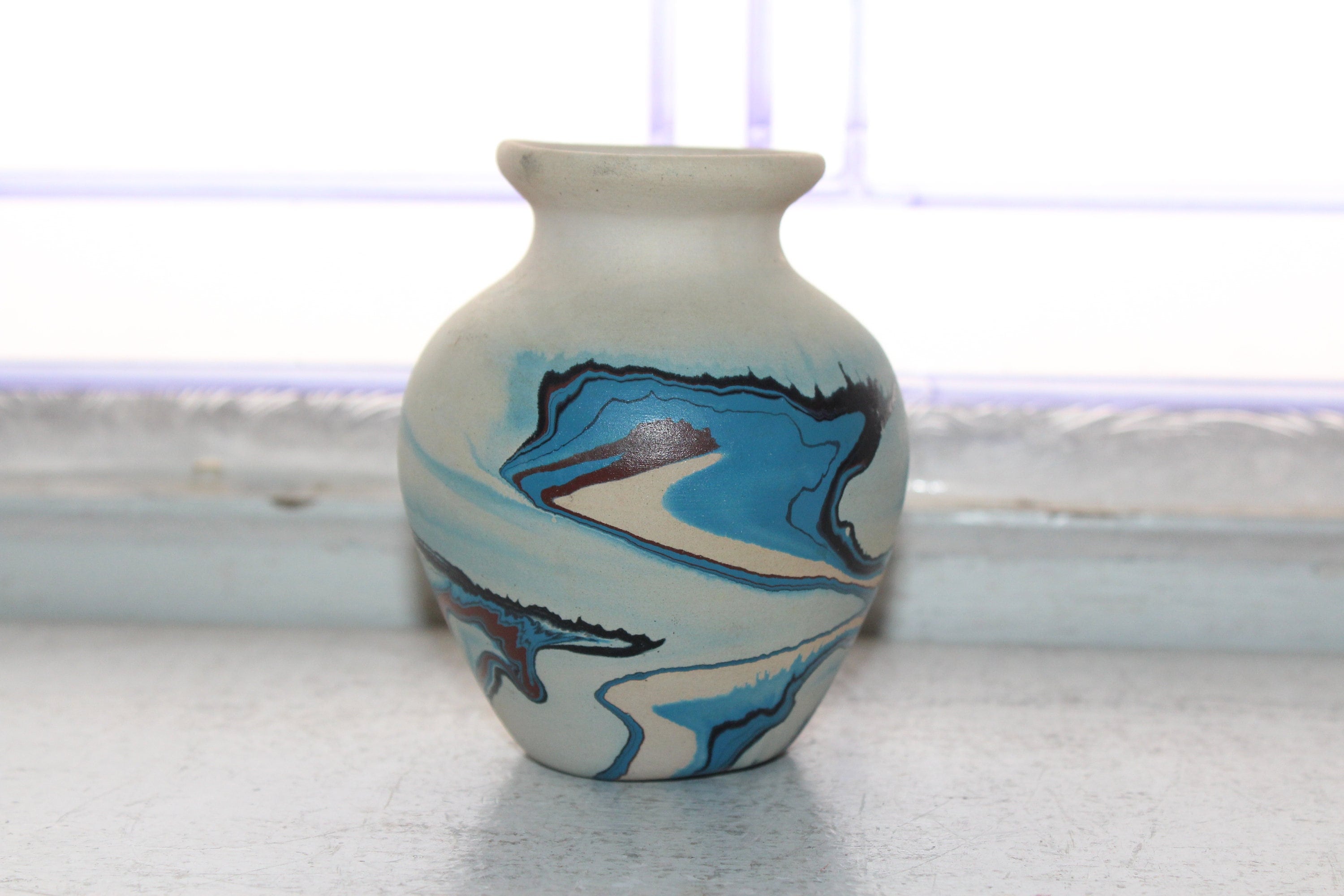 Vintage Nemadji Pottery Vase Southwestern Decor