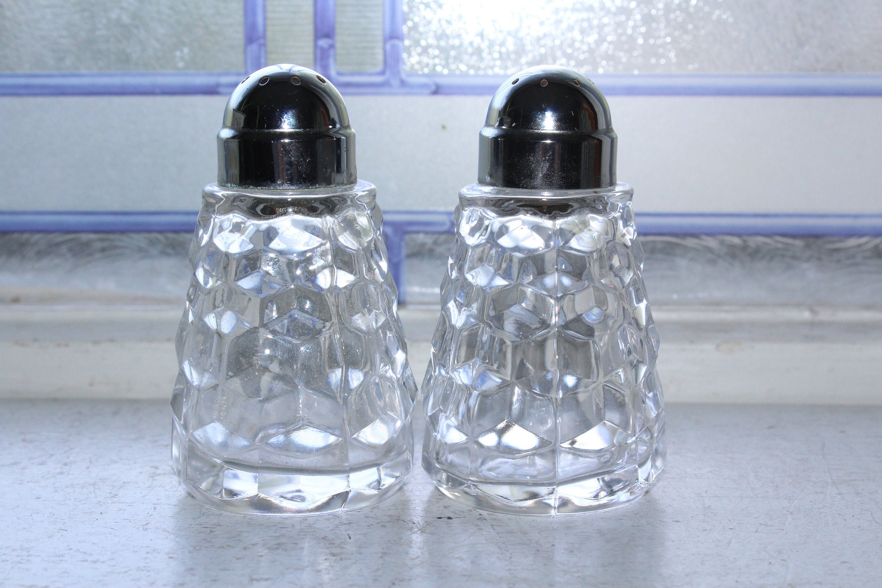 Fostoria American Salt and Pepper Shakers