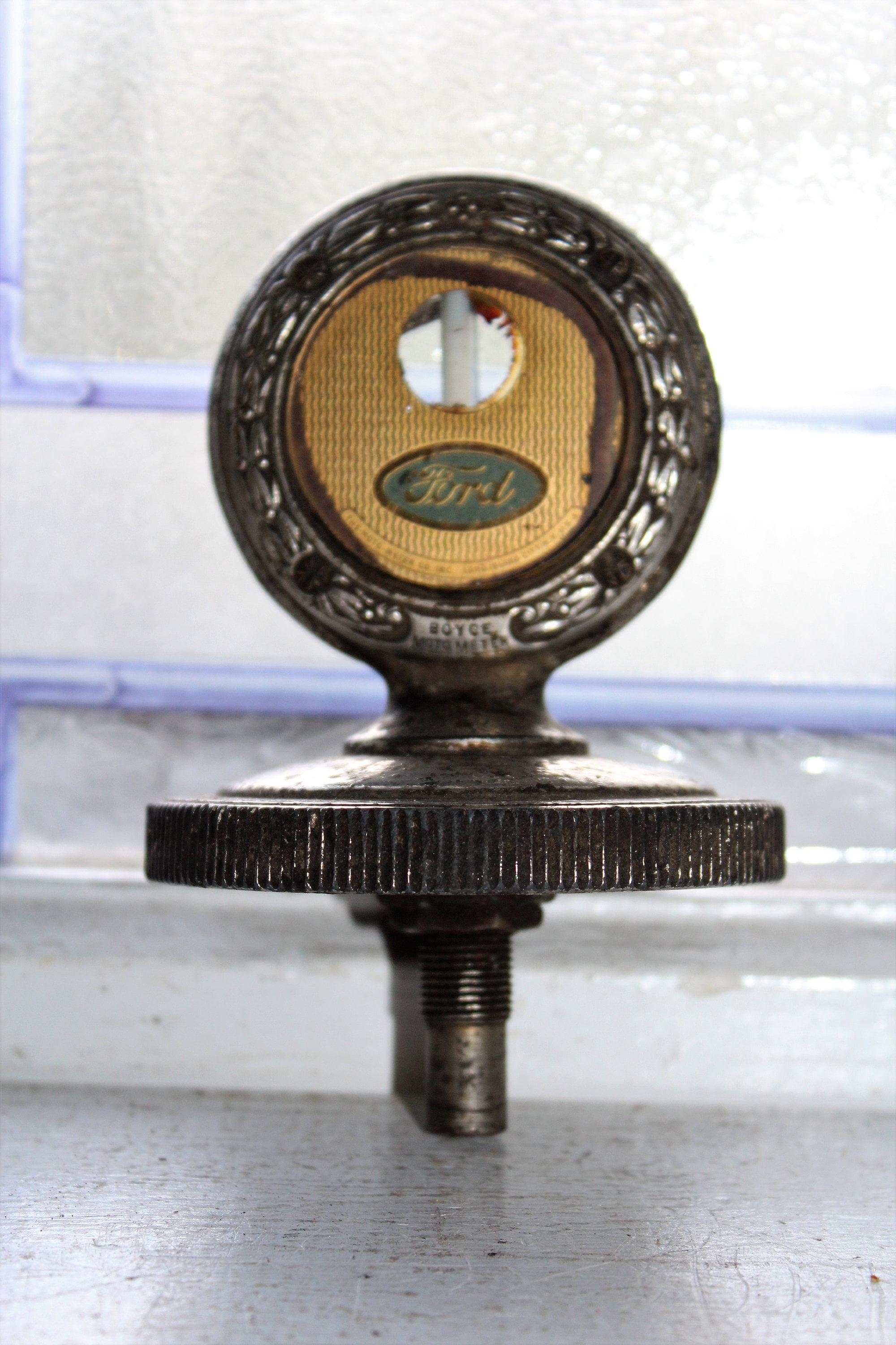 Vintage 1920s Ford Boyce Moto Meter Radiator Cap Temperature Gauge