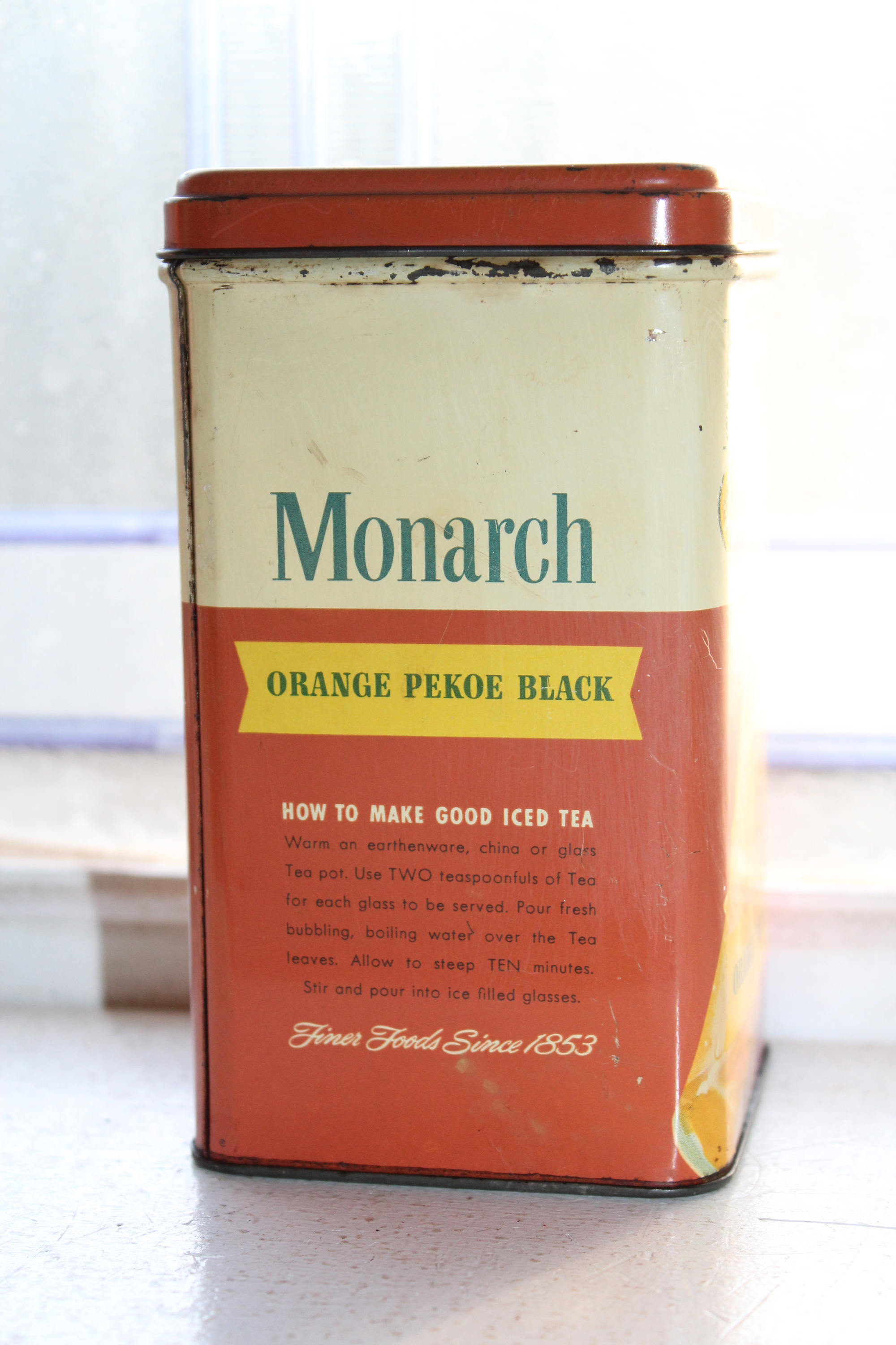Vintage Monarch Tea Tin