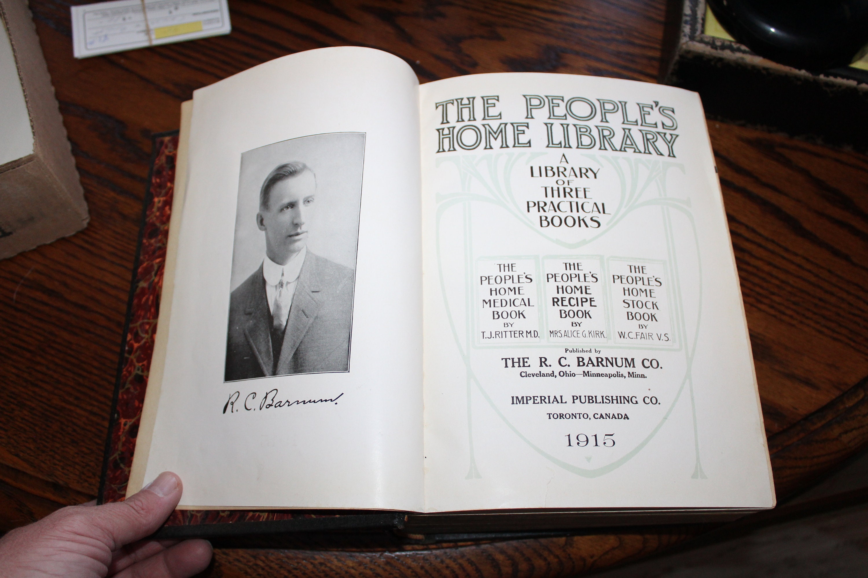 The People's Home Library Antique 1915 Cookbook and More