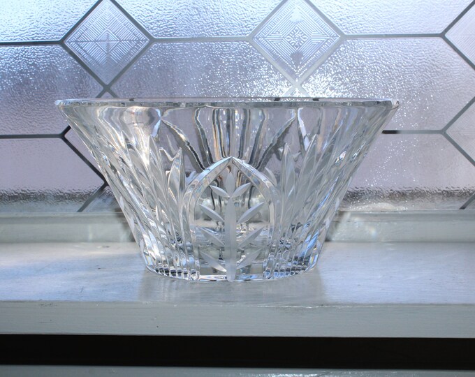 Vintage Cut Crystal Serving Bowl