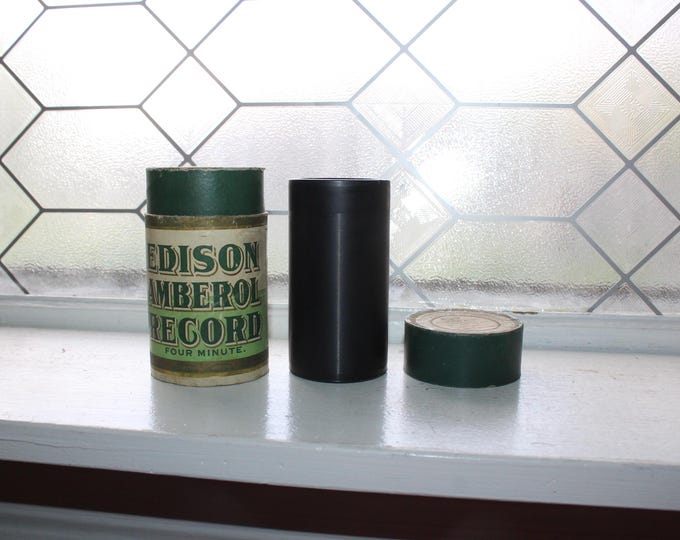Antique Edison Amberol Cylinder Record 899 Waiting Down By The Mississippi Shore