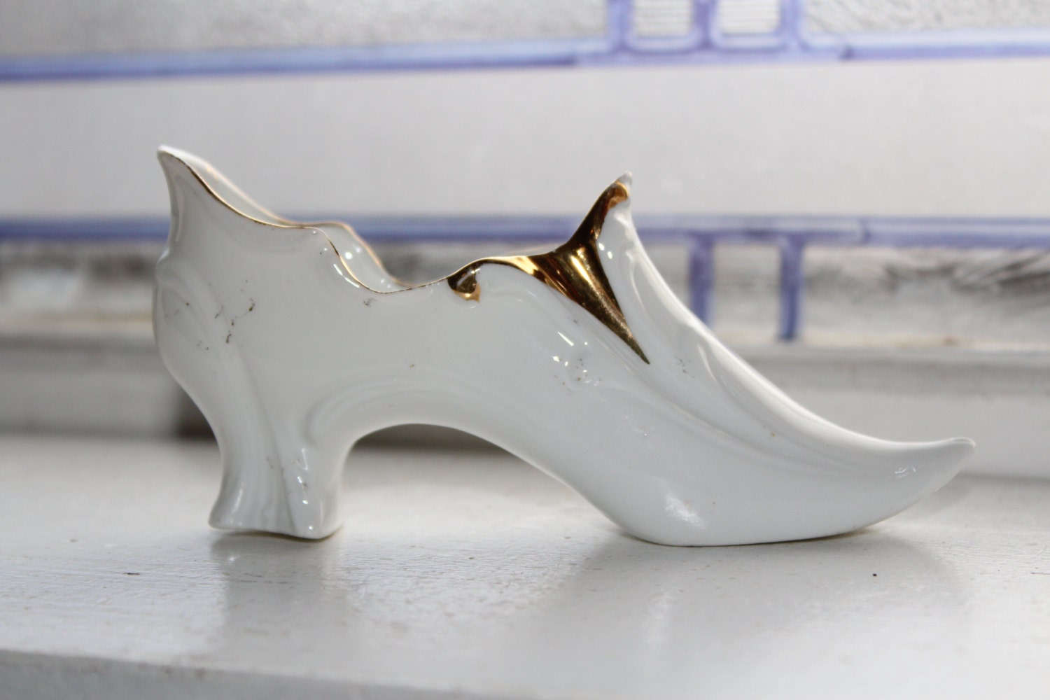 Antique Porcelain Shoe Souvenir Fargo North Dakota