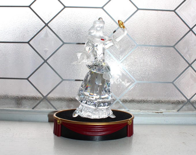 Swarovski Crystal Masquerade Columbine Figurine with Box and Stand