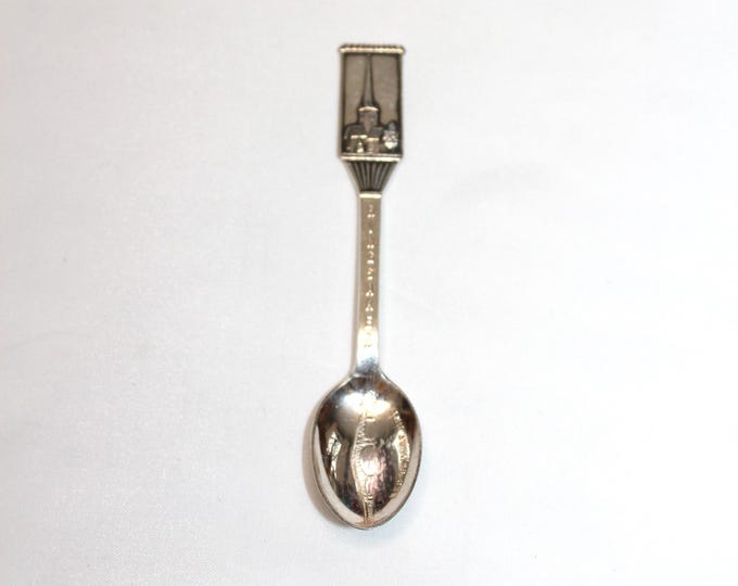 Vintage Souvenir Spoon Ringsaker Nes Sundet Bru Norway