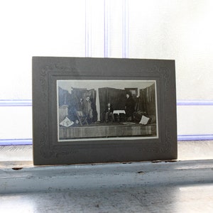 Antique Cabinet Card Photograph Scene From a Play