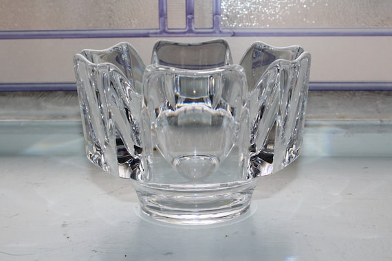 Orrefors Crystal Corona Bowl Vintage 1970s - Etsy