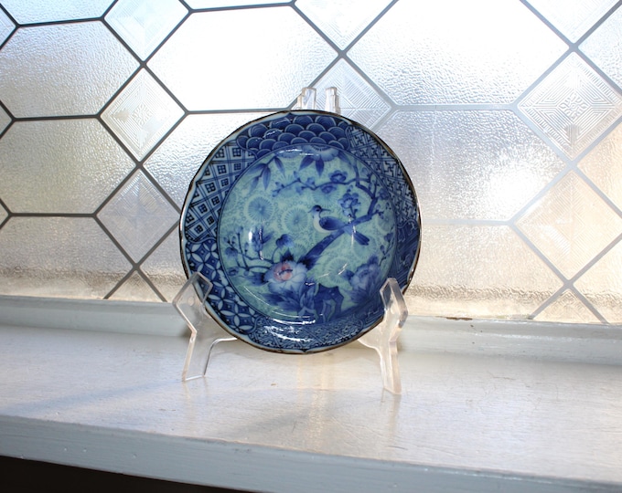 Vintage Andrea by Sadek Japanese Genshou Bird Porcelain Bowl