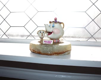 希少なヴィンテージディズニーの美女と野獣のポット夫人とチップの磁器