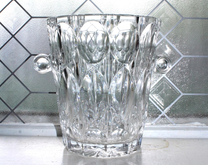 Vintage Crystal Champagne Cooler Ice Bucket Celeste by Colony