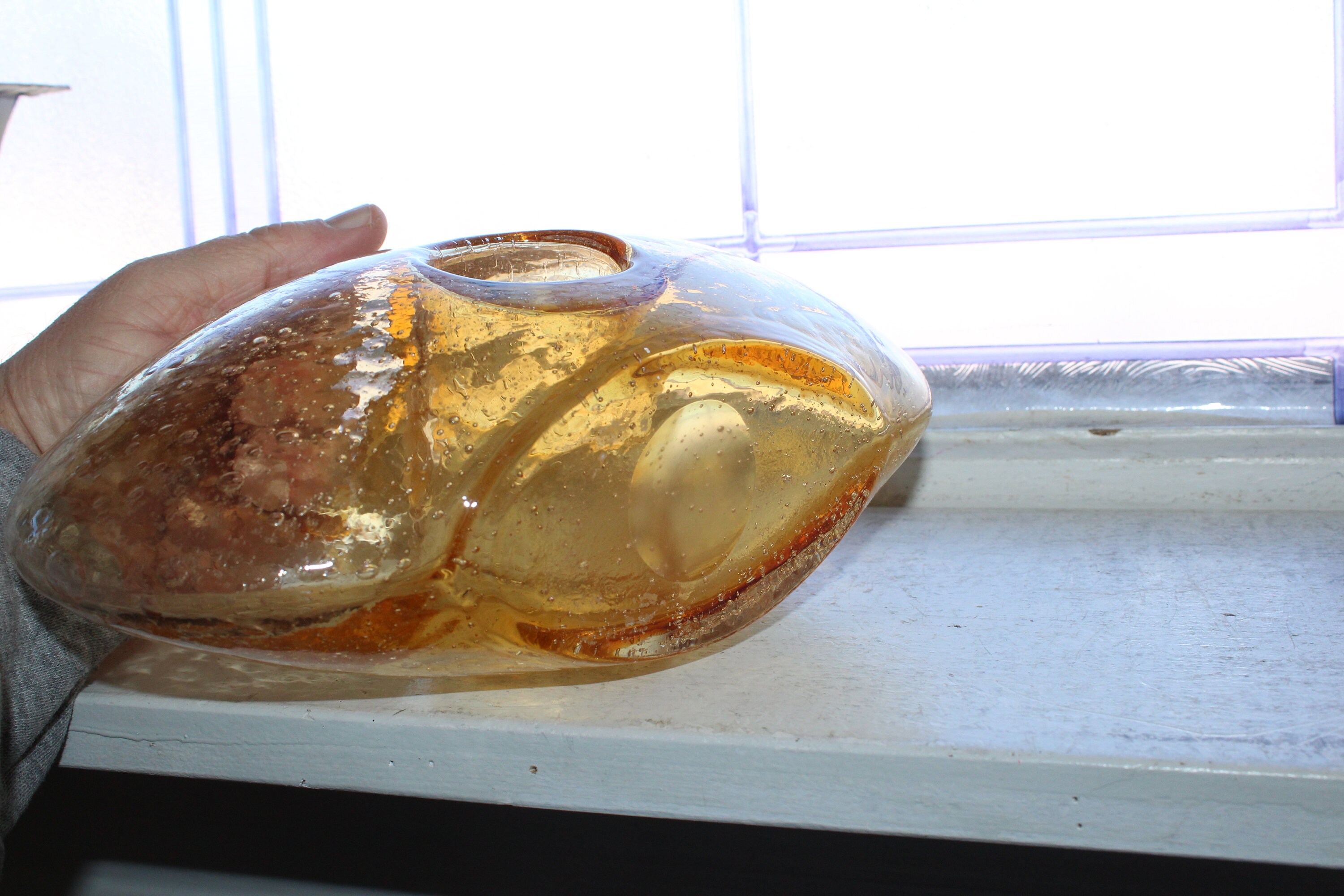 Vintage Margie's Garden Donut Hole Pillow Vase