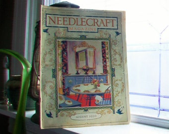 1926 Needlecraft Magazine August Issue Vintage 1920s Sewing