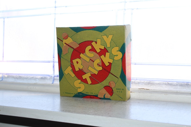 Tricky Sticks Vintage 1940s Tricky Sticks Game by J Pressman - Etsy