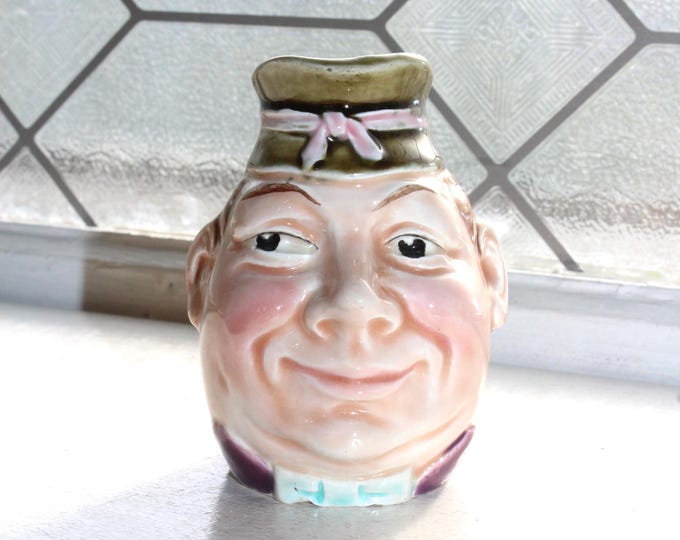 Antique French Majolica Pitcher Toby Jug