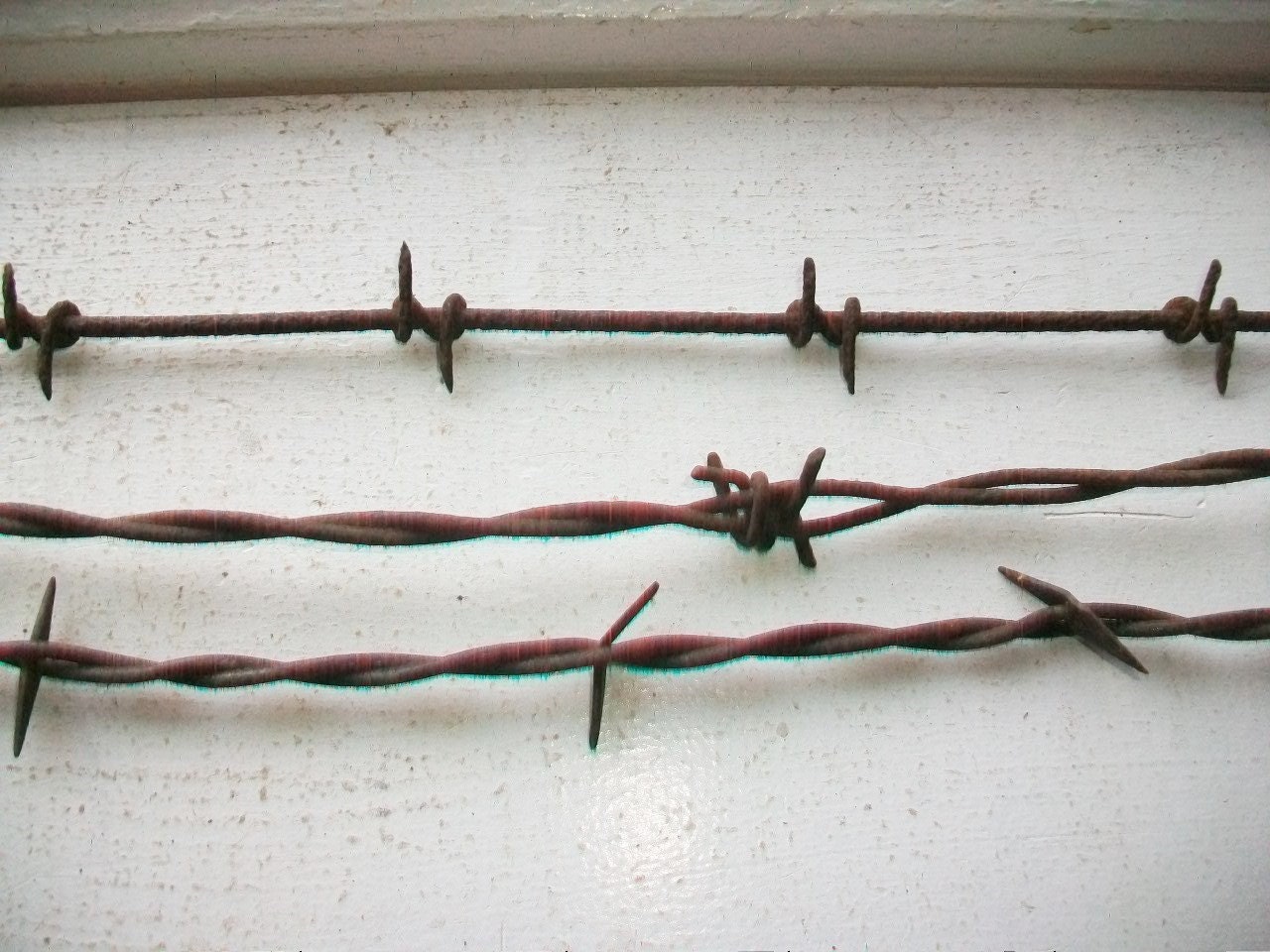 Antique Barbed Wire 3 Pieces 1800s Barbwire Bobbed Wire Devil's Rope