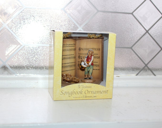 Vintage Italian Fontanini Songbook Ornament with Box