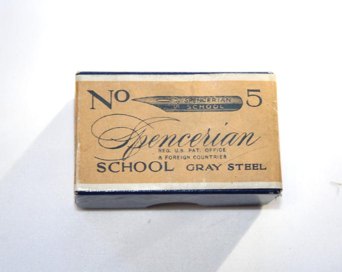 Vintage Box of Spencerian No. 5 Pen Nibs 44 Unused