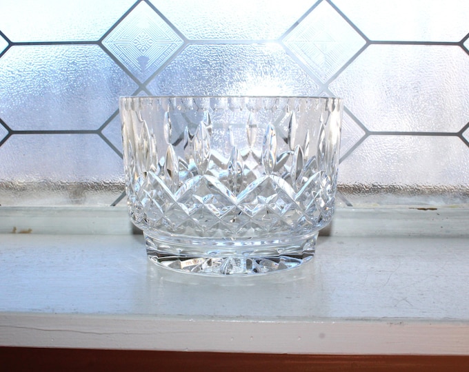 Vintage Crystal Footed Bowl Wine Coaster Cardiff by Crystal Clear Industries
