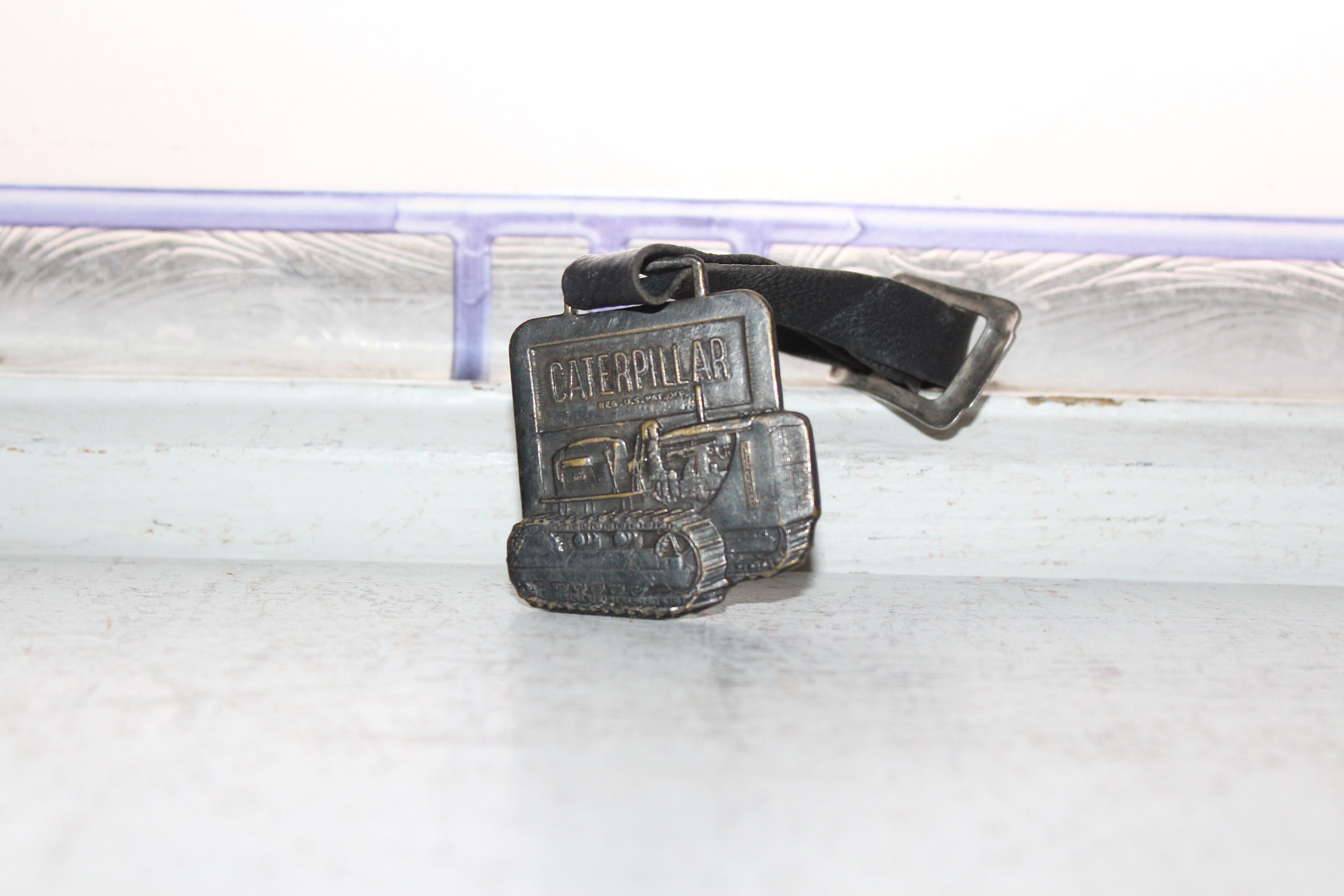 Vintage Caterpillar Pocket Watch Fob Ohio Machinery Company