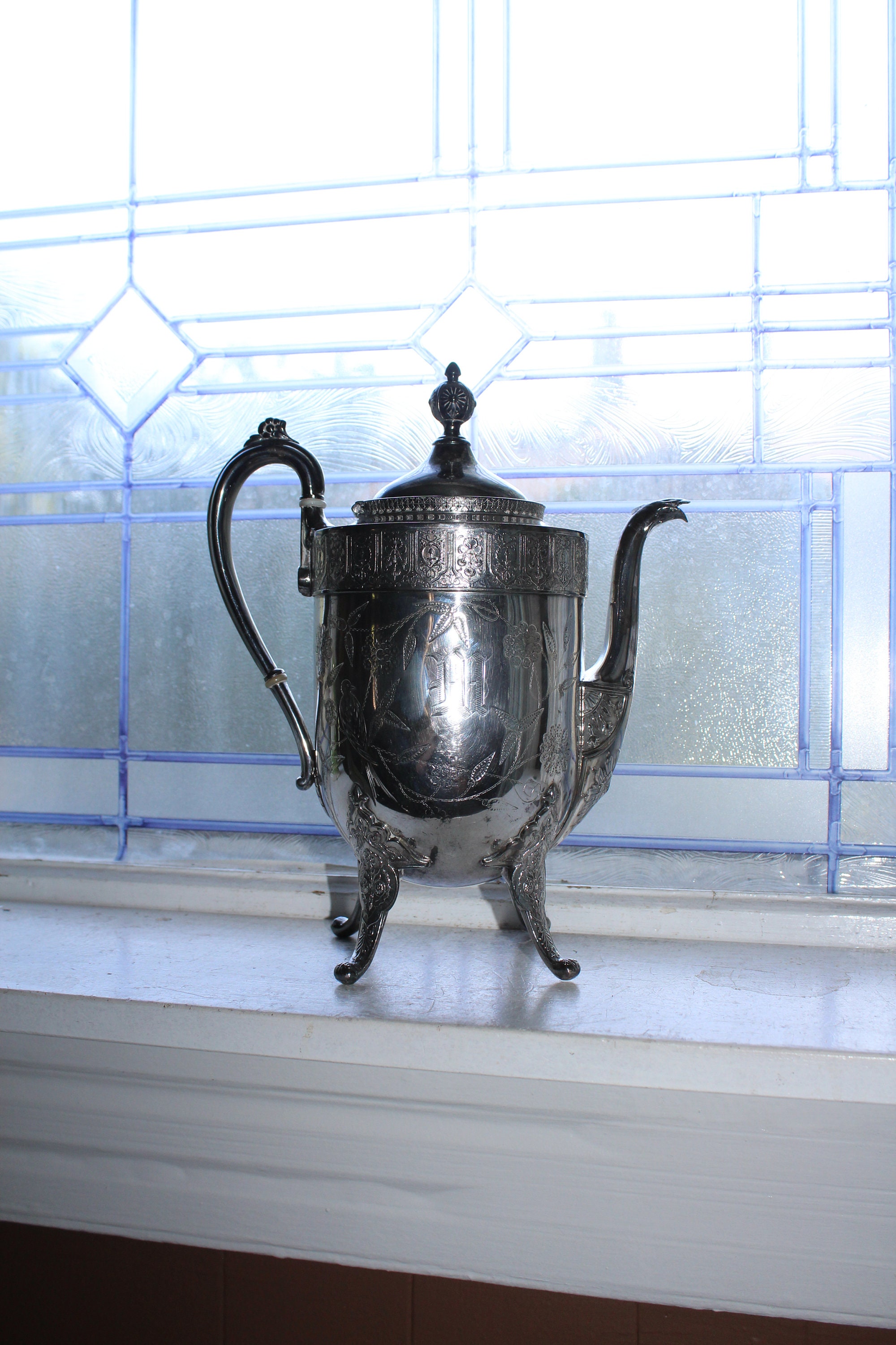 Circa 1870s Silverplate Coffee Pot Reed & Barton Eastlake Style