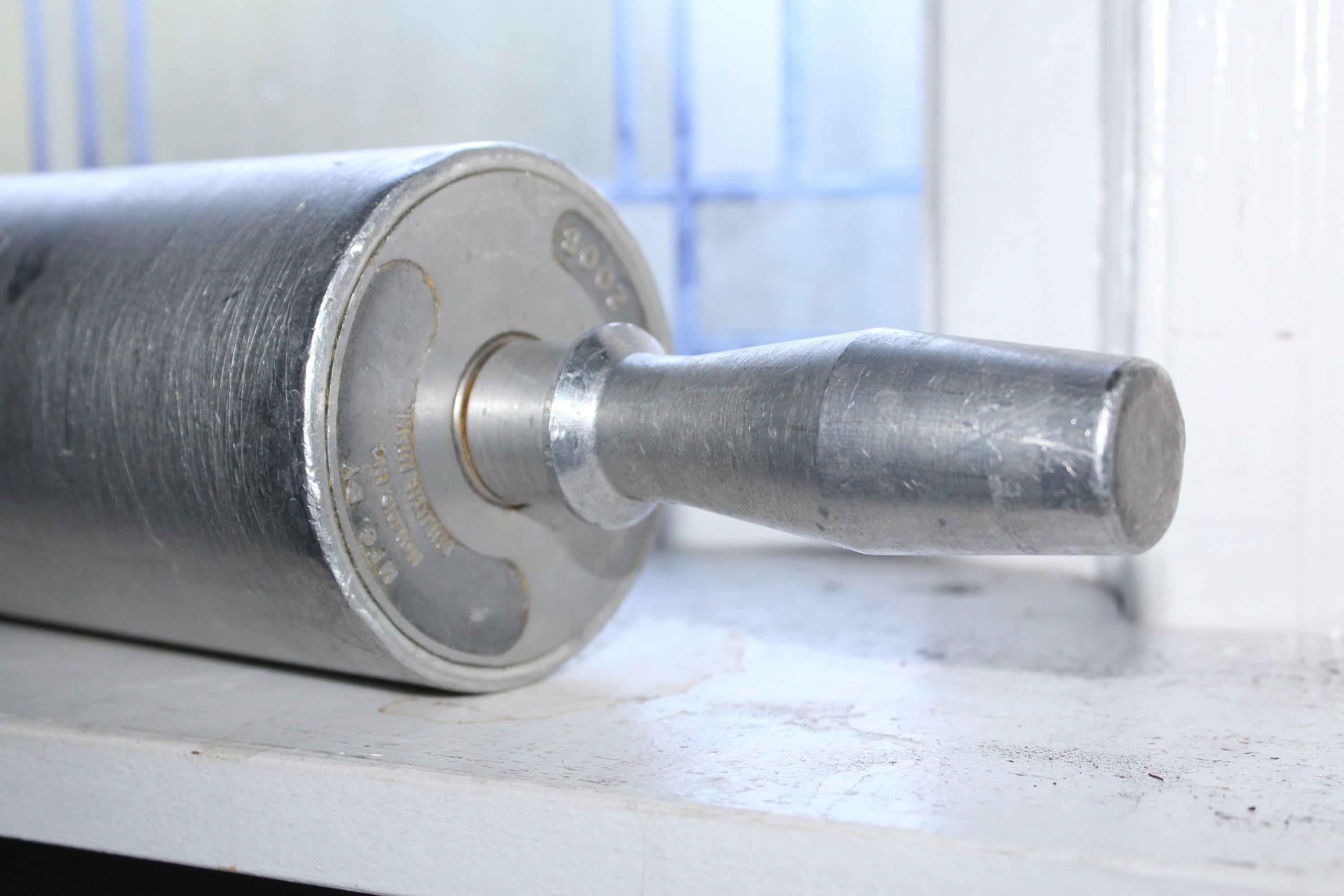 Large Commercial Aluminum Rolling Pin Vintage Moline Duluth MN