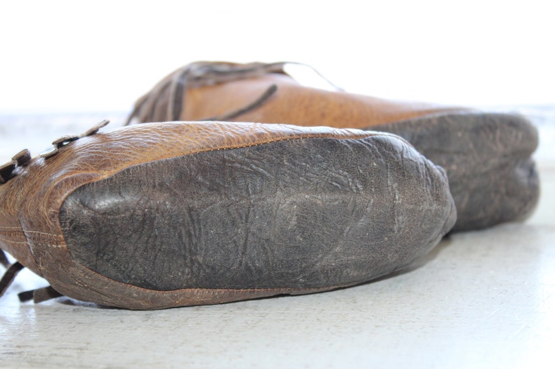 vintage leather moccasins