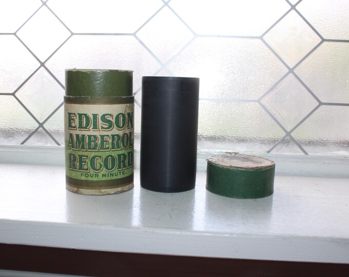 Antique Edison Amberol Cylinder Record 806 Silver Bell & Indian Love Song