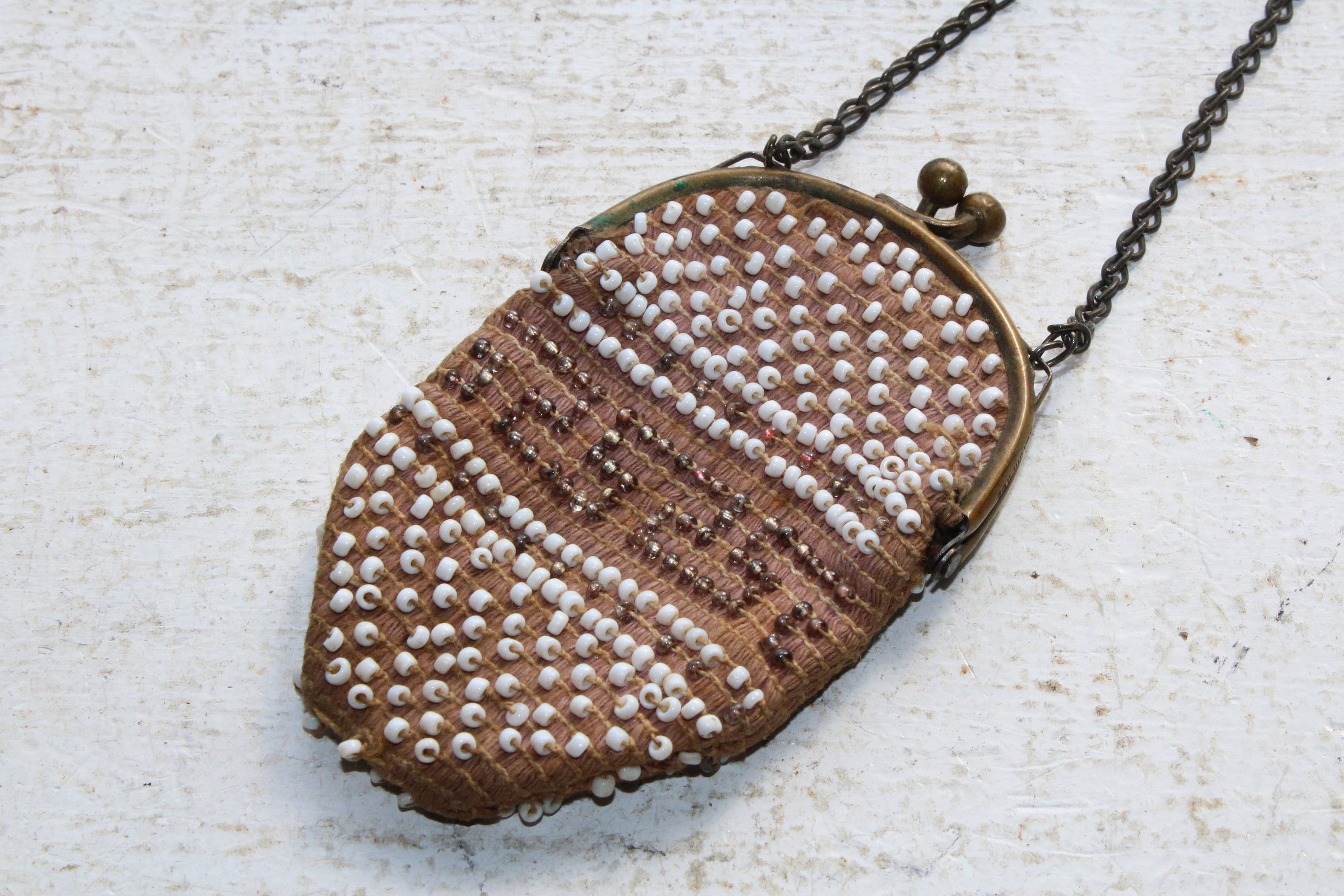 Antique Beaded Coin Purse Made in Germany