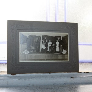 Antique Cabinet Card Photograph Scene From a Play