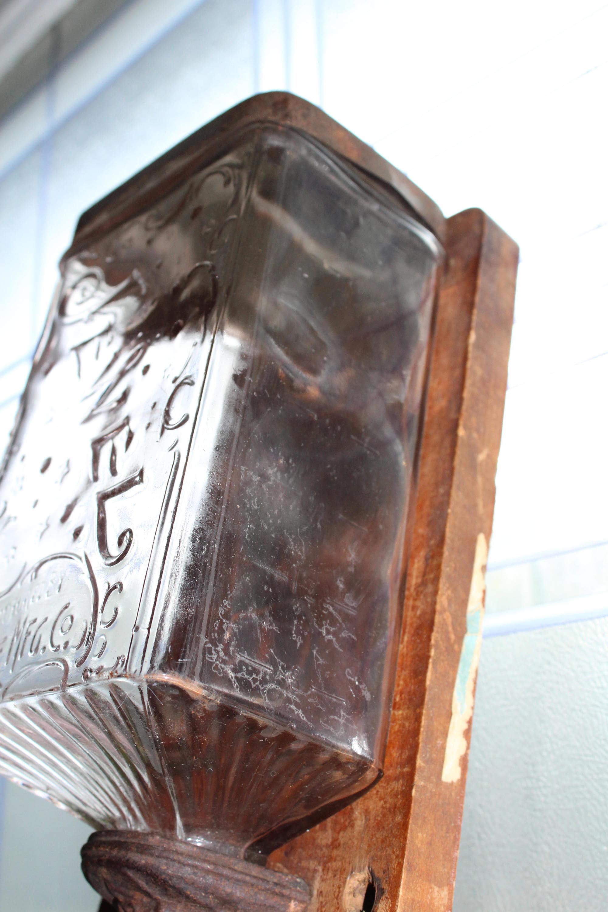 Antique Jewel Arcade Wall Mount Coffee Grinder Farmhouse Decor