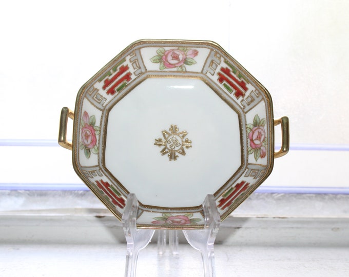 Antique RC Nippon Handled Bowl Hand Painted