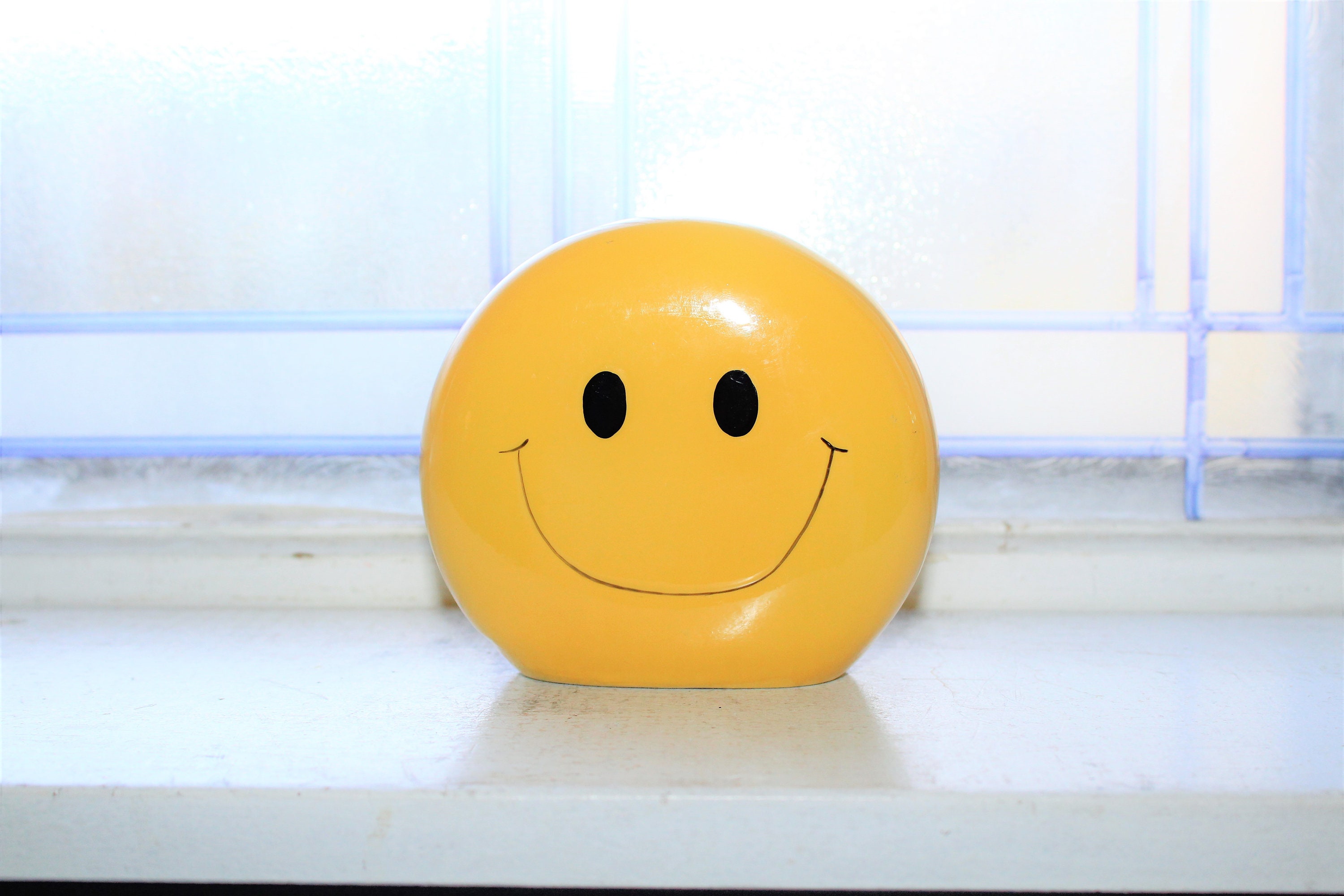 Vintage 70s Smiley Face Bank