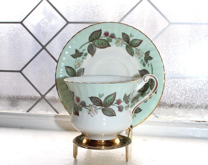 Paragon Fine Bone China Blackberry Tea Cup and Saucer