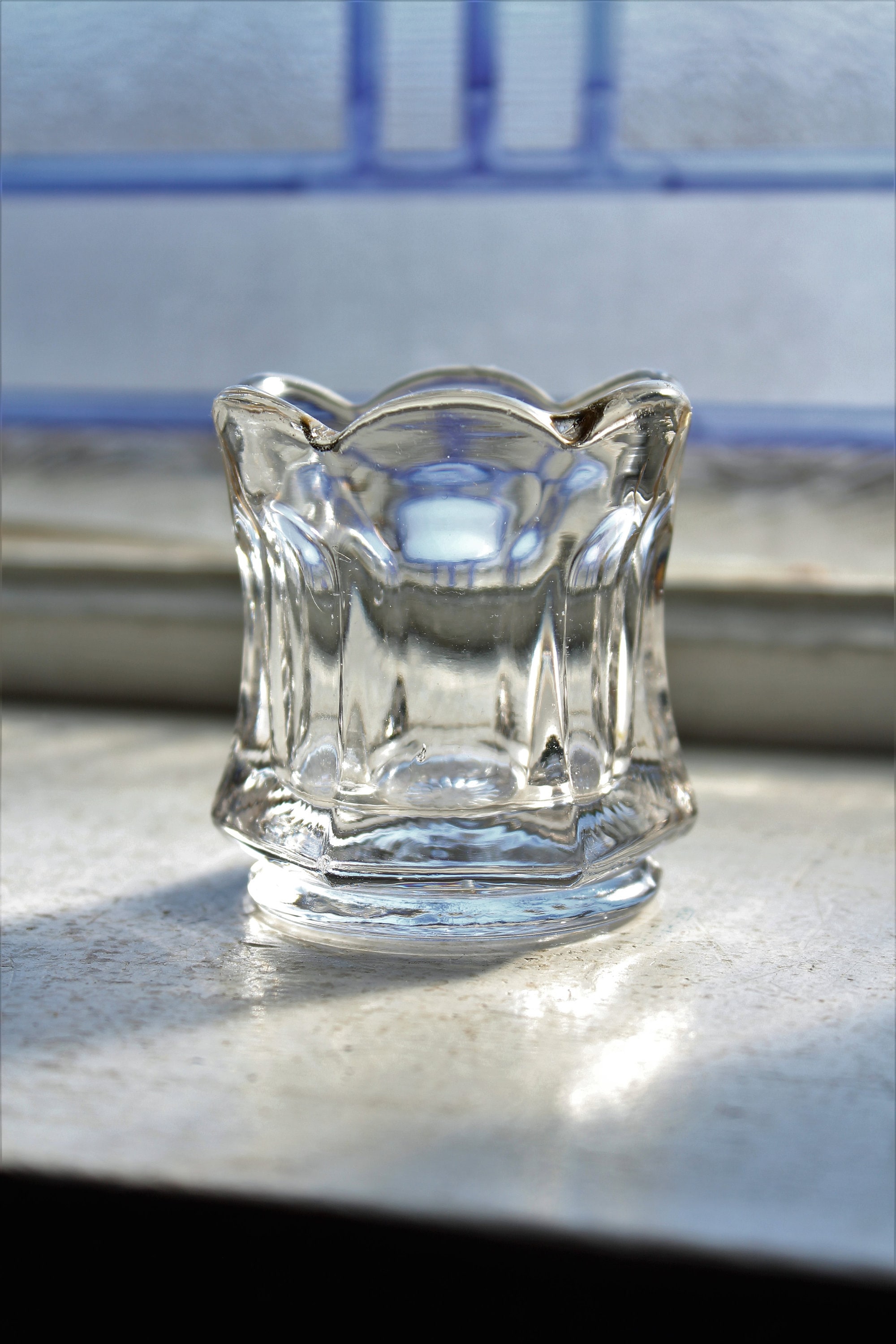 Antique EAPG Glass Toothpick Holder