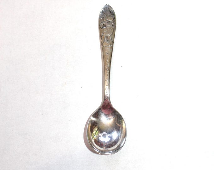 Vintage Mickey Mouse Spoon Bradford Silver Plate