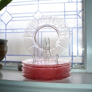 11 Pink Depression Cambridge Glass Cleo Decagon Luncheon Plates