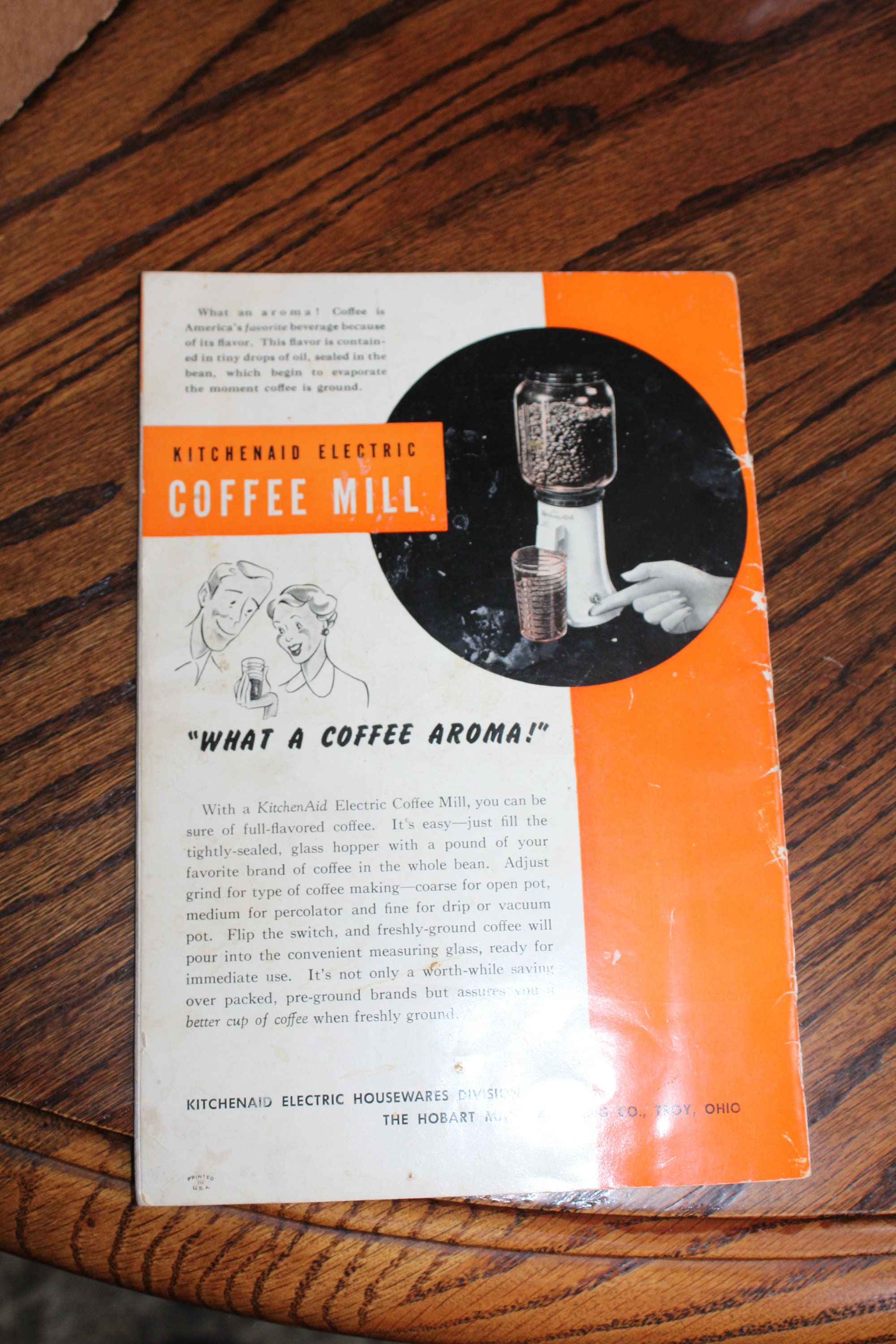 1940s Cookbook Kitchen Aid Mixer Cook Book and Instruction Manual