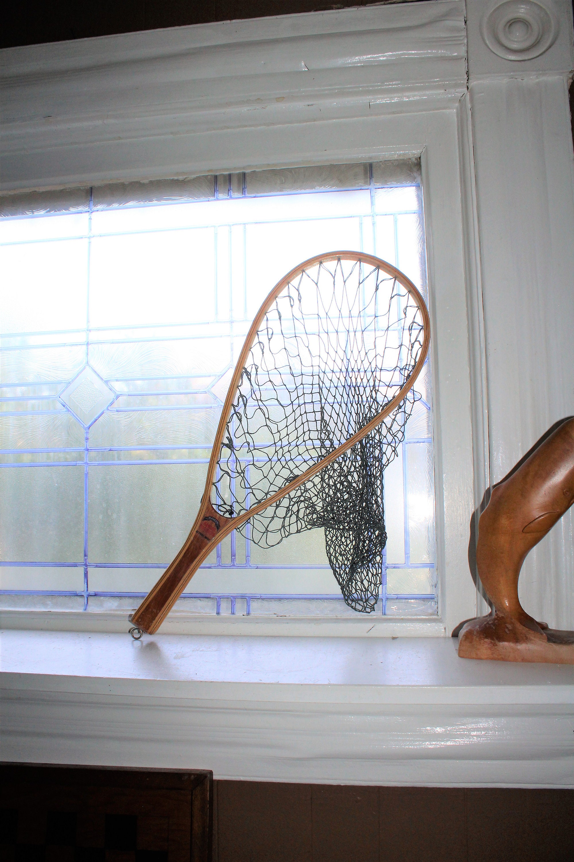 Vintage Wood Ranger Fish Net Trout Fly Fishing